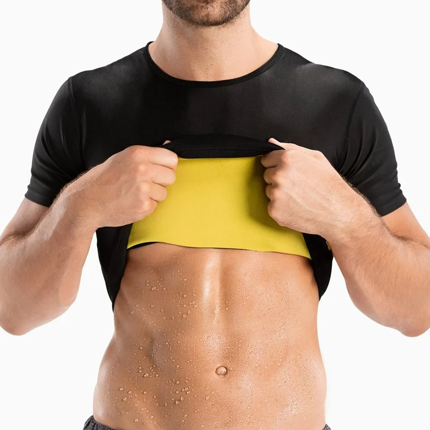 Wetsuit Men - Sauna T-shirts Mannen Platte Buik corset
