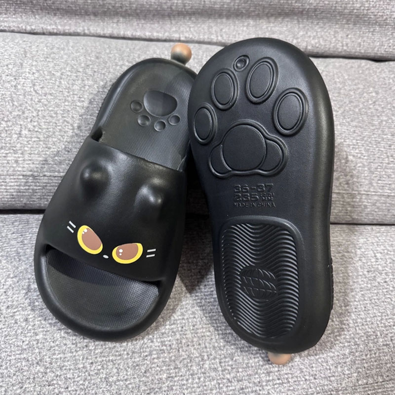 Nieuwe schattige 3D zwarte kat - Water Shoes recensie en prijs