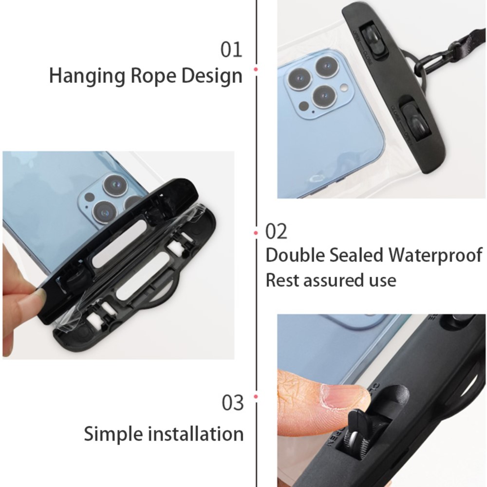 IPX8 Universele waterdichte zw - Dry Bag Waterproof recensie en prijs